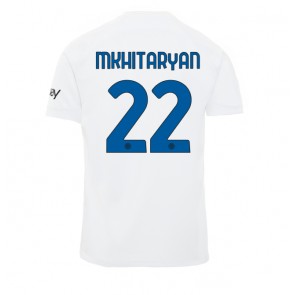 Inter Milan Henrikh Mkhitaryan #22 Bortatröja 2023-24 Kortärmad